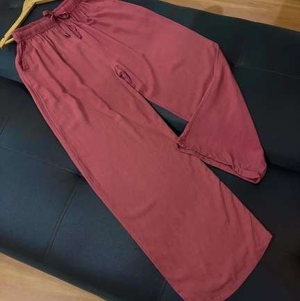 Dusty Rose Viral Linen Pant
