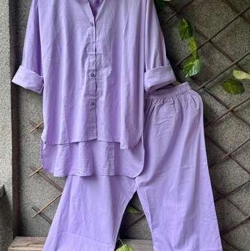 Lavender Mulmul Cotton Co-ord Set