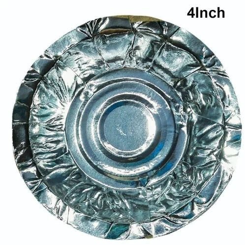 4 Inch Silver Paper Dona