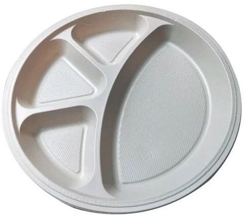 7 Inch 4 Compartment Disposable Plastic Plate