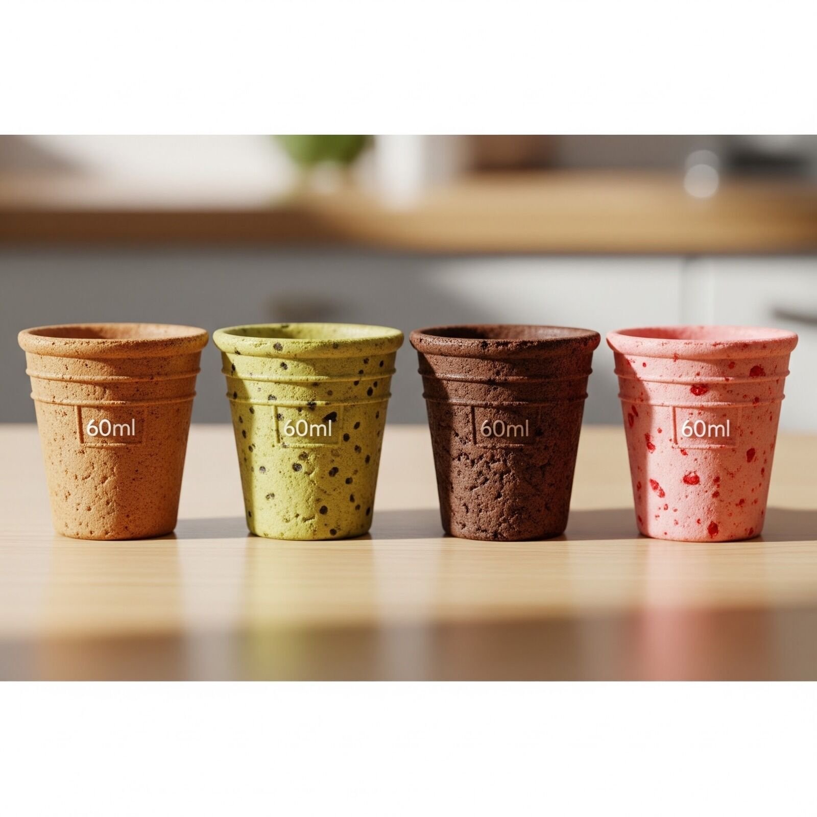 Assorted Flavour Edible Shot Cups