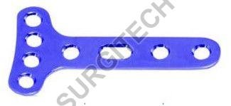 3.5mm Small T Plate Right Angled With 4 Head Hole 3.5mm Small T Plate Right Angled With 4 Head Hole