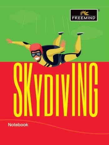 Skydiving Theme 184 Pages School Notebook