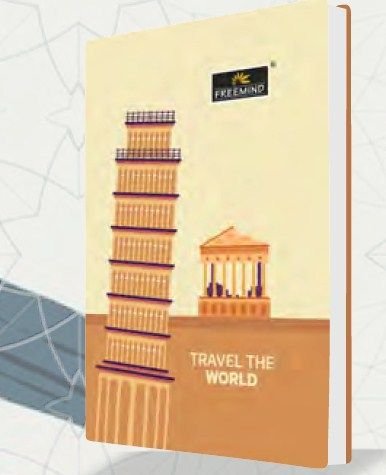 Travel The World 160 Pages Executive Hard Cover Notebook