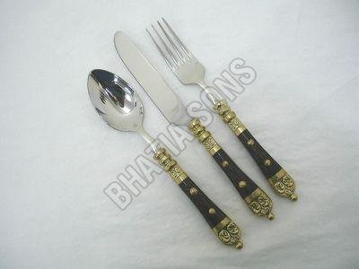 Brass Handle Cutlery Set