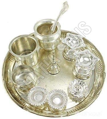 Silver Plated Pooja Thali