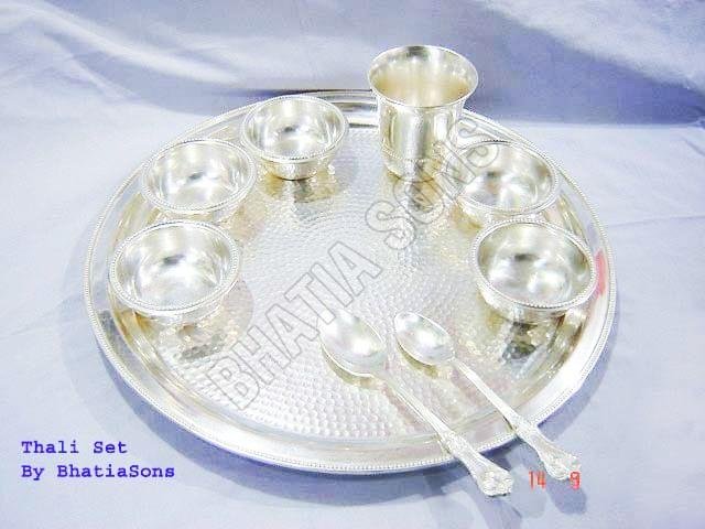 Silver Thali Set