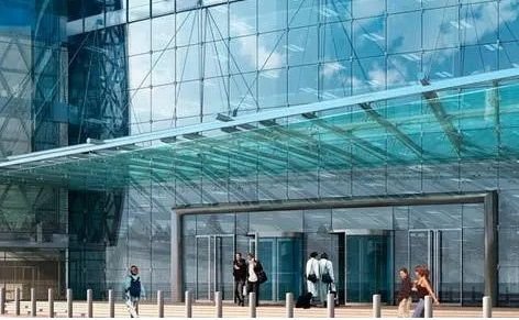 Aluminum Frame  Glass Canopy