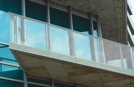 Floor Mounted Glass Railing