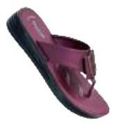Cheery Black Ladies PU Slippers