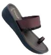 Queen 72 Brown Ladies PU Slippers