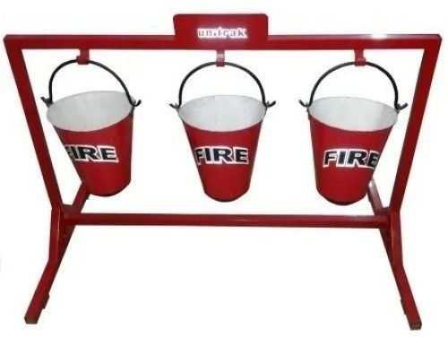 Metal Fire Bucket with Stand