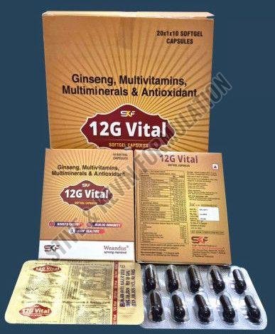 12G Vital Ginseng Multivitamins Multiminerals Solfgel Capsules