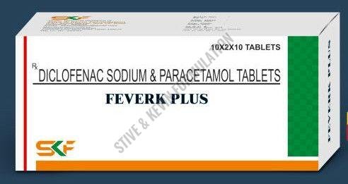 Feverk Plus Diclofenac Sodium and Paracetamol Tablets