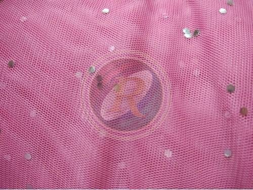 Pink Mesh Fabric