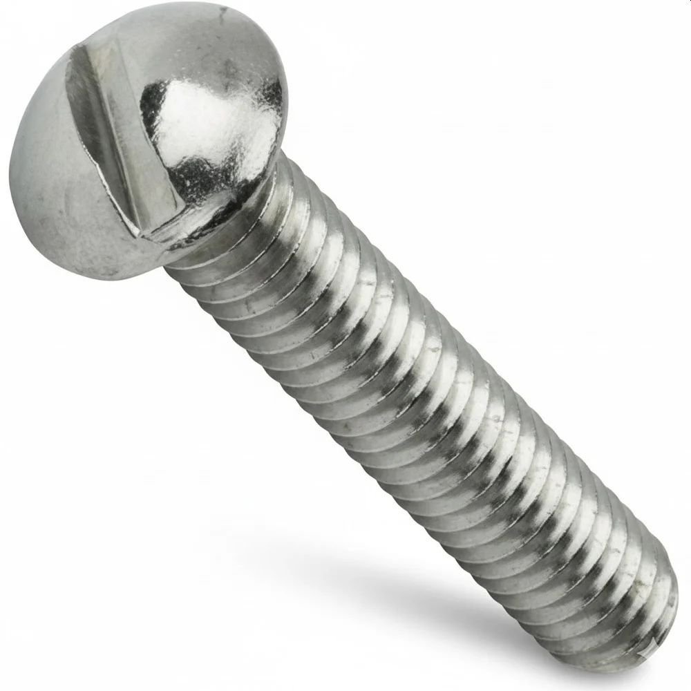 Round Head Machine Mild Steel Screw