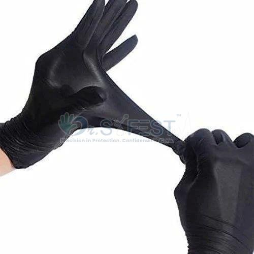 Black Disposable Nitrile Gloves