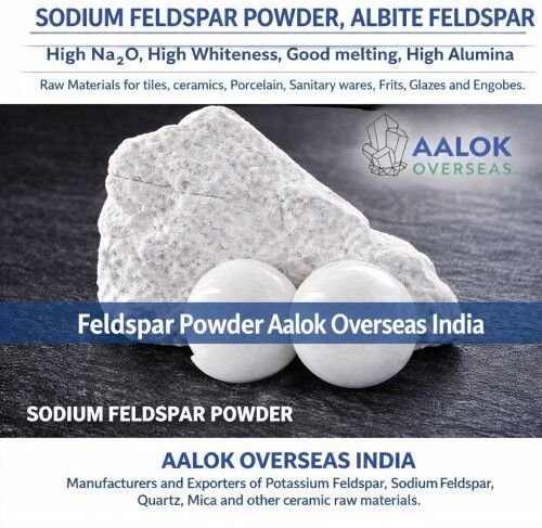 White Sodium Feldspar Powder