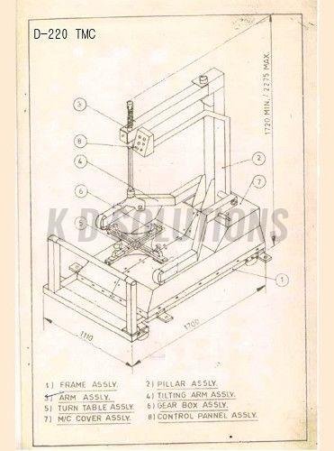 Rear Tyre Changer Machine