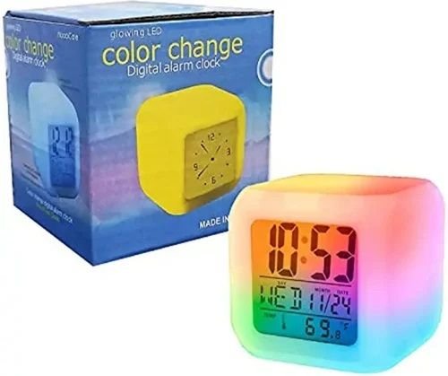 Digital Colour Changing Alarm Clock