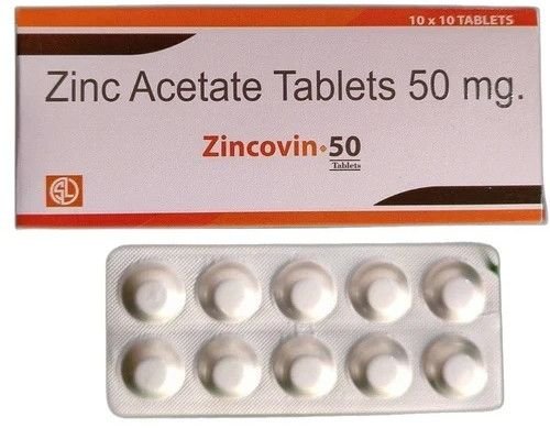 50 Mg Zinc Acetate Tablets