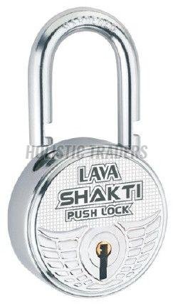 Lava Shakti Push Lock Heavy Duty Round Security Padlock