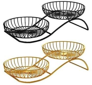 Metal 2 Tier Fruit Basket