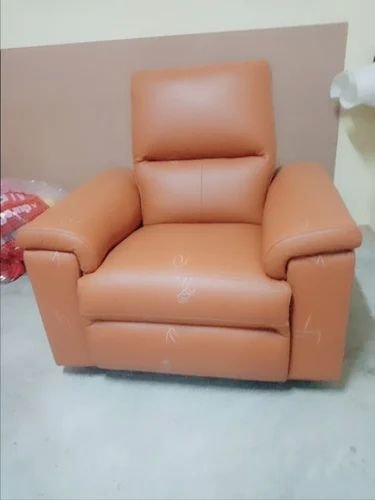 Leather Brown Motorized Recliner Chair
