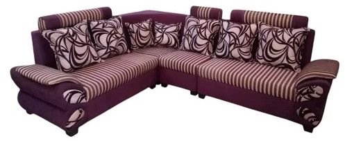 Violet L Shape Wooden Sofa