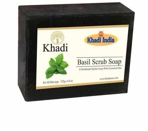 Khadi Basil Scrub Soap