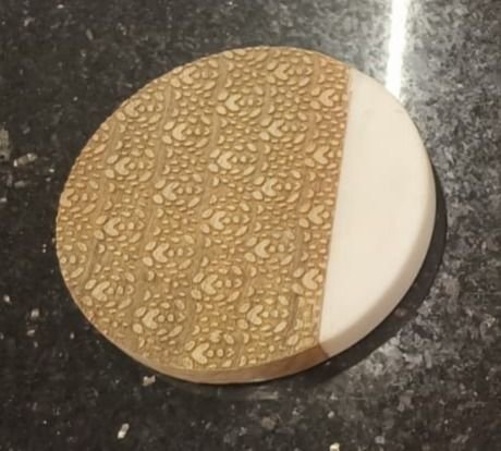 Round Wooden Engraving Coasters