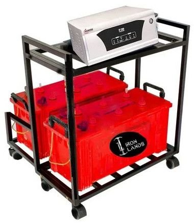Mild Steel Double Battery Trolley
