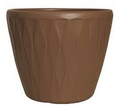 Brown Plastic Tunis Planter
