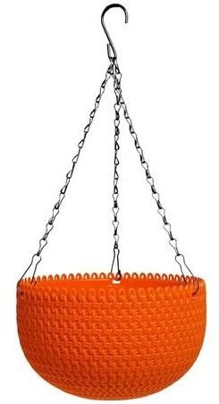 Orange Capri Hanging Flower Pot