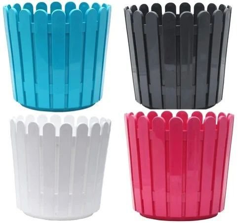 Plastic Fence Round Flower Pot
