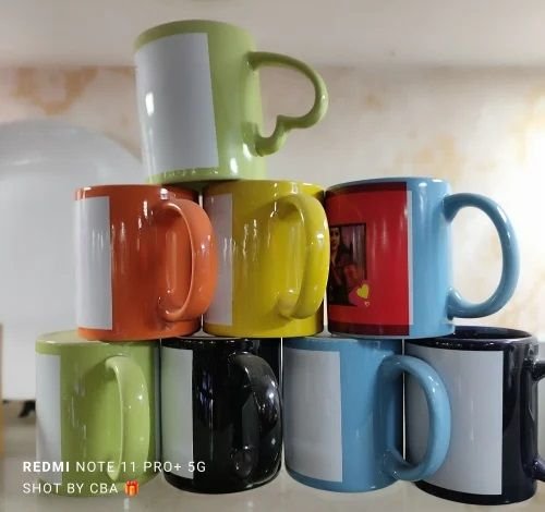 Sublimation Imported Blue Patch Coffee Mug