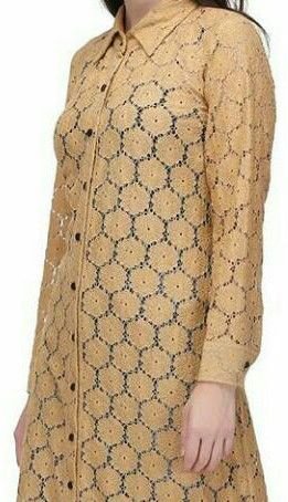Cotton Lace Net Fabric Ladies Kurti