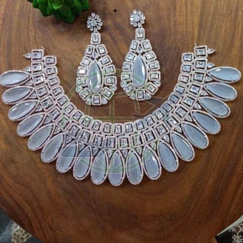 American Diamond Zircon Stone Necklace