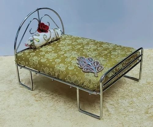 Stainless Steel Bed For Laddu Gopal Ji