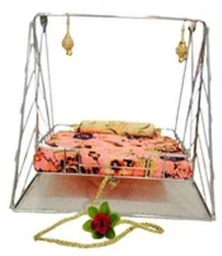 Stainless Steel Handmade Laddu Gopal Jhula for Janmashtami Special