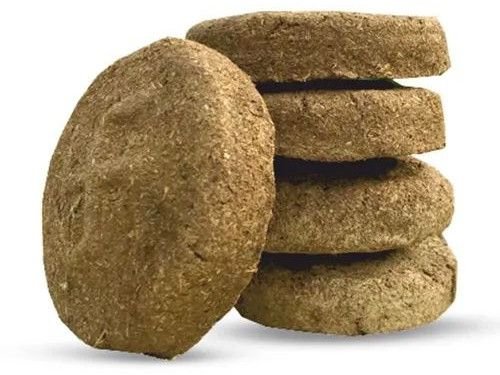 Round Cow Dung Cake