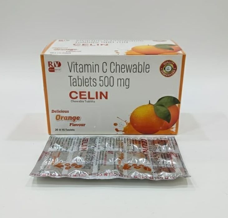 Celin Vitamin C 500mg Chewable Tablets