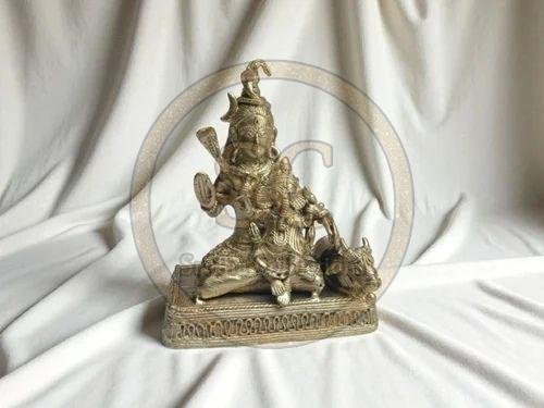 Brass Handcrafted Sitting Shiv Ganesha Dhokra Art