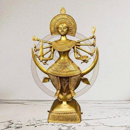 Brass Dhokra Handmade MA Durga Statue