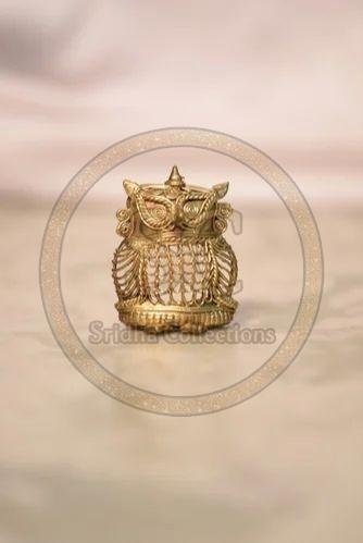 Brass Owl Dhokra Art