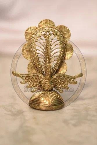 Brass Peacock Dhokra Art