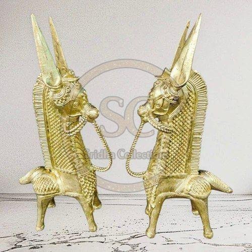 Dhokra Brass Handmade Horse Pair