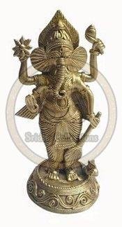 Dokra Art Brass Standing Ganeshji Idol