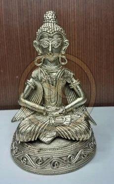 Dokra Artwork Brass Buddha Statue