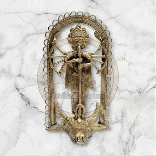 Dokra Artwork Brass Tribal Durga Statue
